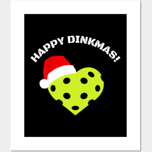 Happy Dinkmas! Christmas Pickleball Posters and Art